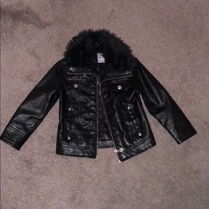 Toddler/Little girl size 4 Guess leather jacket.